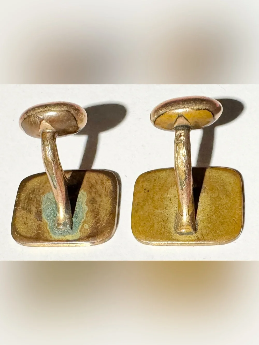 Antique GLPCO Bean-Back Cufflinks – Gold Plate Co., c. 1890–1910